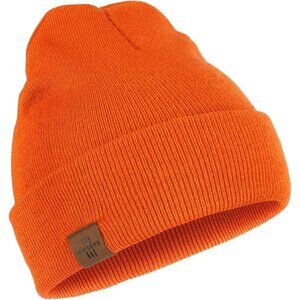 Men and Women Orange Acrylic Stretchy Daily Knit Warm Winter Beanie Hats